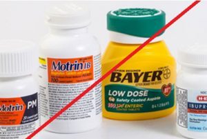 Motrin Bayer and Ibuprofin Pill Bottles