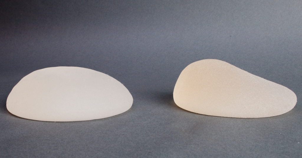 Photo of textured breast implants